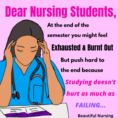 End of Nursing Semester Burnout 💤