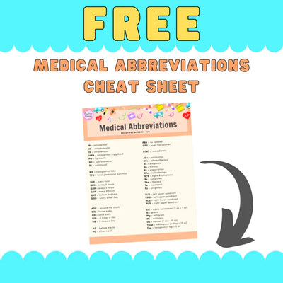 Medical Abbreviations Cheat Sheet - BeautifulNursing
