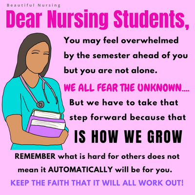 👉 Upcoming Nursing School Semester Anxiety?