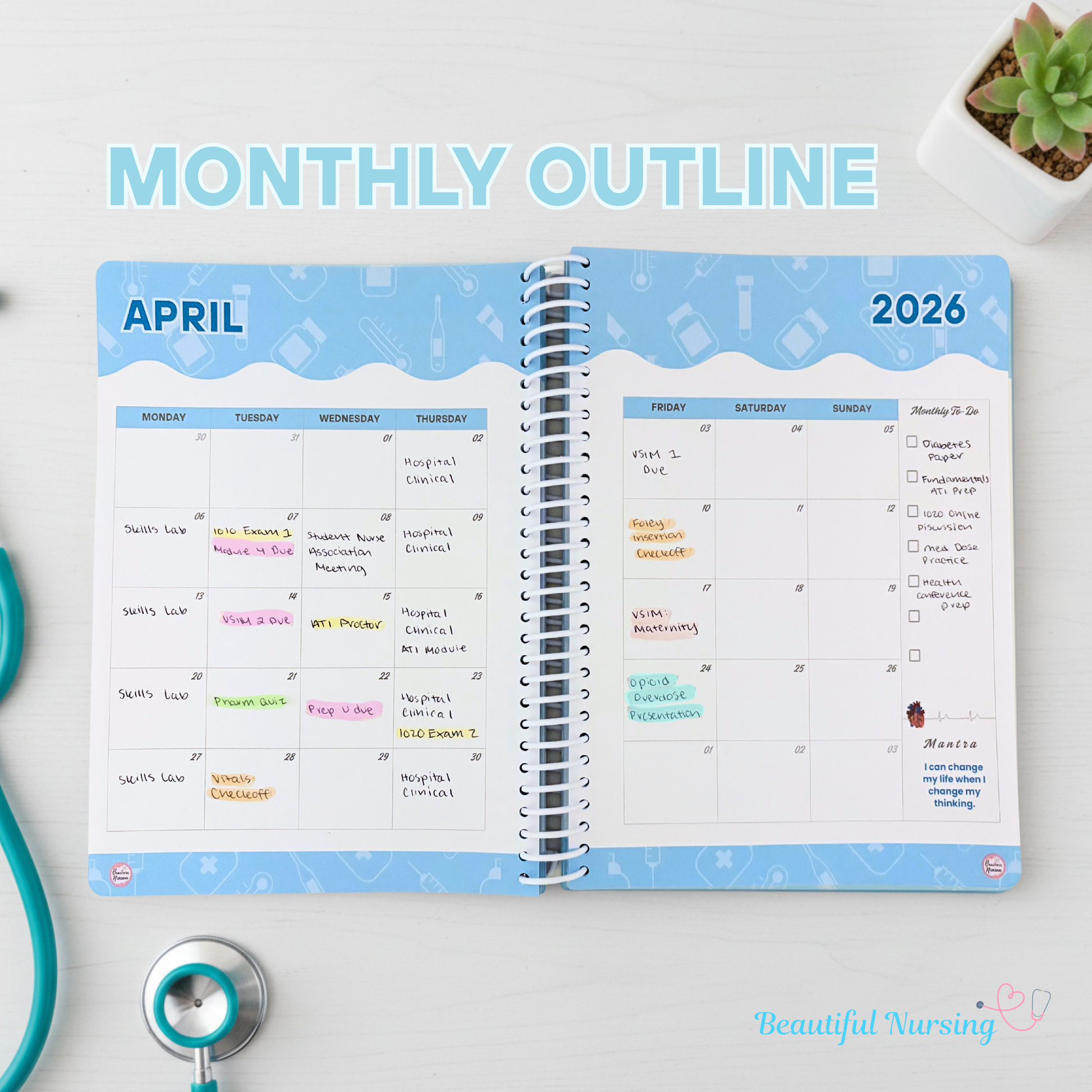 2026 Nursing School Planner | DATED |