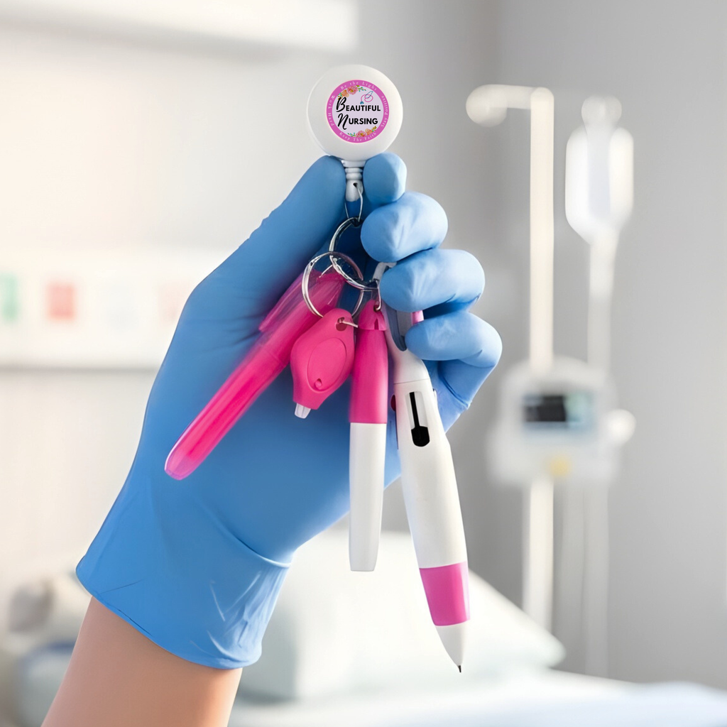 Nurse Badge Reel w/ Accessories