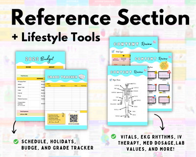 Nursing School Planner | Dated July 2023-July 2024
