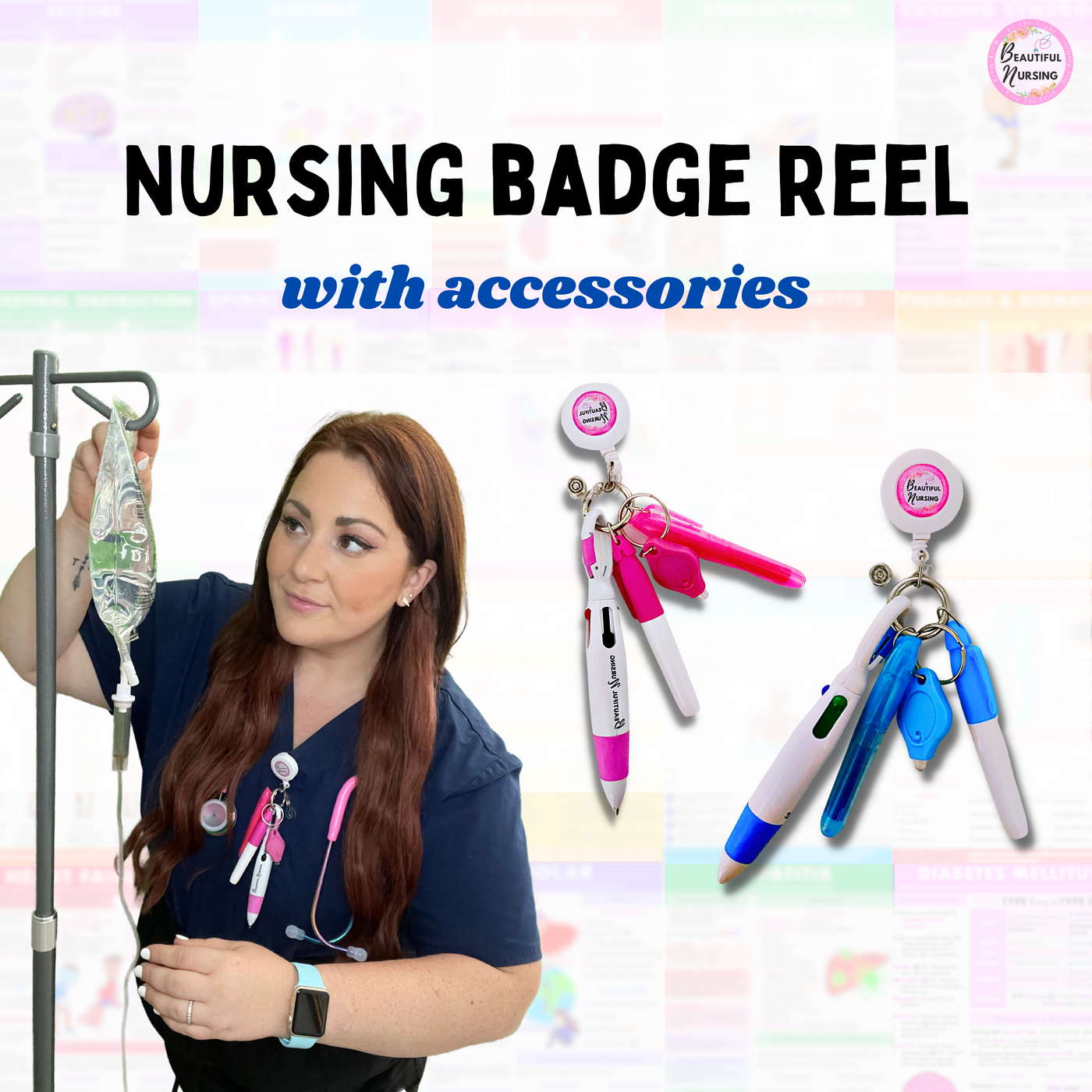 Shrewd Spend Stitch Pink Heart Badge Reel, Nurse Accessories, Valentines  Badge Reel, Badge Reel for Nurse, Cute Badge Reel, Teacher Accessories ,  pink nurse accessories 