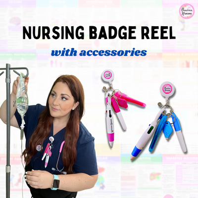 Nurse Badge Reel w/ Accessories