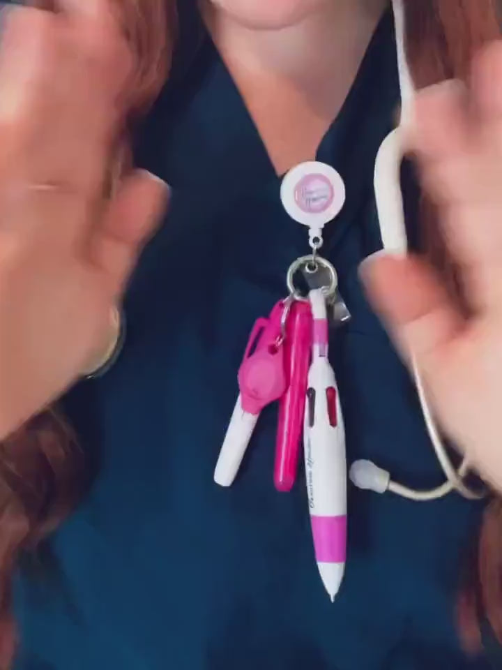 Nurse Badge Reel w/ Accessories