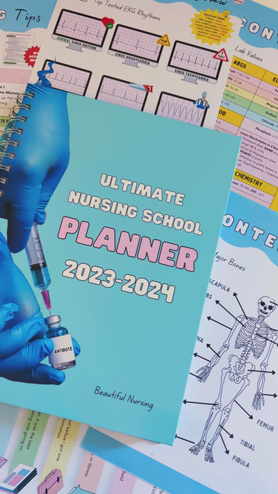 Nursing School Planner | Dated July 2023-July 2024
